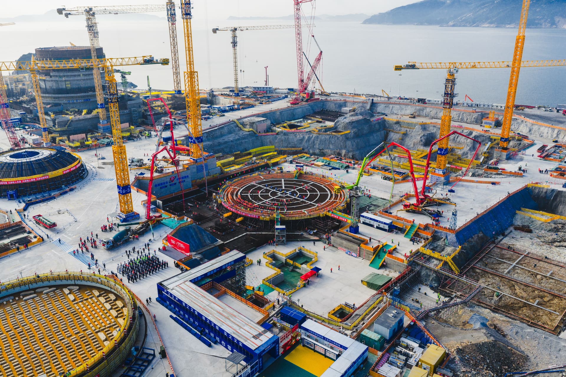 First concrete for Ningde 6 island