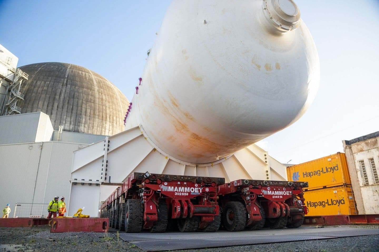 German steam generators arrive in Sweden for recycling