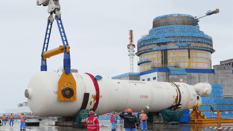 Haiyang 4 installs first steam generator