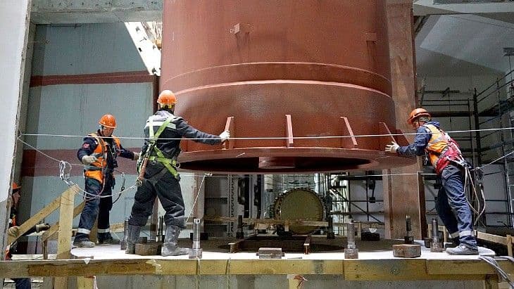 Key equipment installed in BREST-OD-300 turbine hall