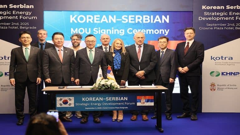 KHNP, Serbia ink nuclear &amp; hydrogen deals