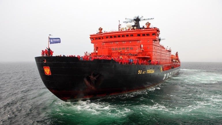 Nuclear icebreaker launches monitoring platform
