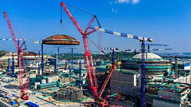 Outer dome installed at Lufeng unit 5