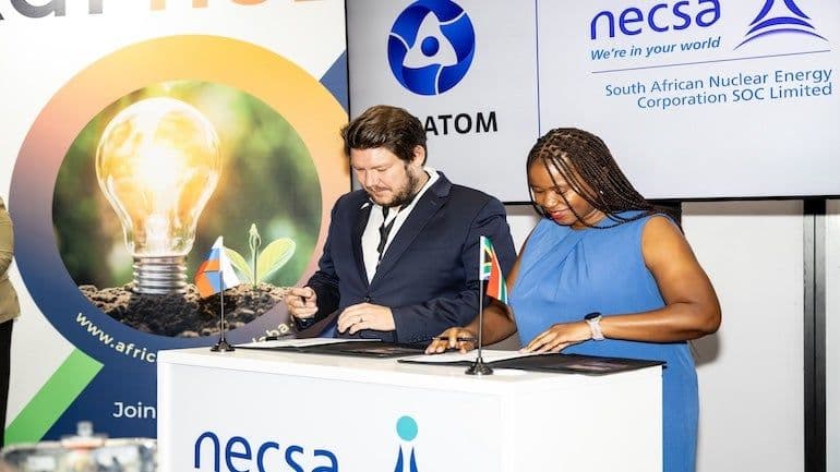 Rosatom, Necsa nuclear training pact