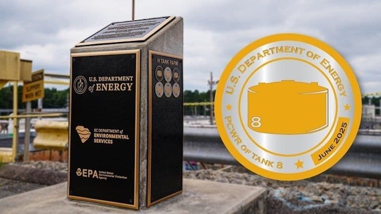 Savannah River clean-up milestone