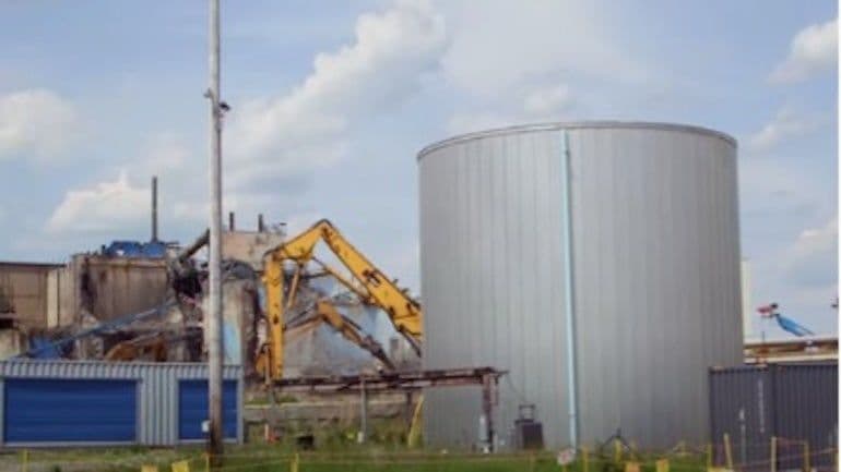 West Valley main plant razed