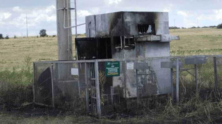 ZNPP radiation monitor damaged in strike
