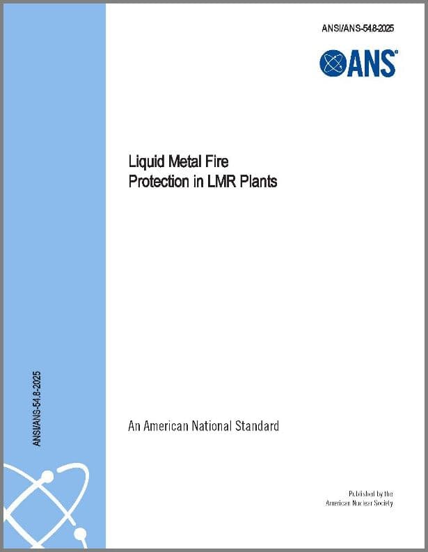 A new ANSI/ANS standard for liquid metal fire protection published