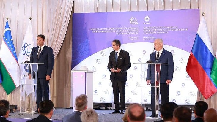 Ceremony to mark first concrete for Uzbekistan SMR