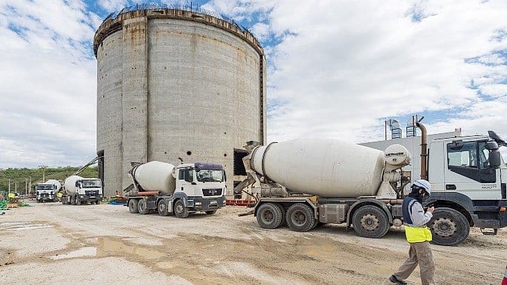 Concrete pouring completed for first part of Cernavoda refurb project