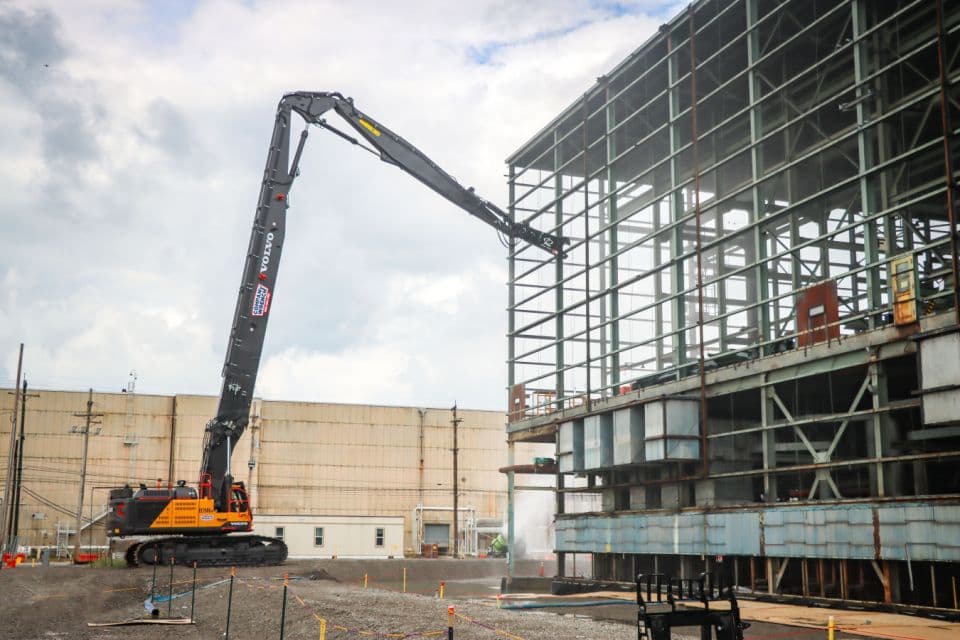 Demolition begins on Portsmouth’s largest processing building