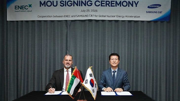 ENEC and Samsung C&T to collaborate on global nuclear projects