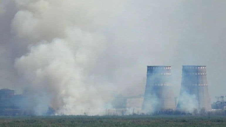Fire breaks out at Zaporizhia after shelling