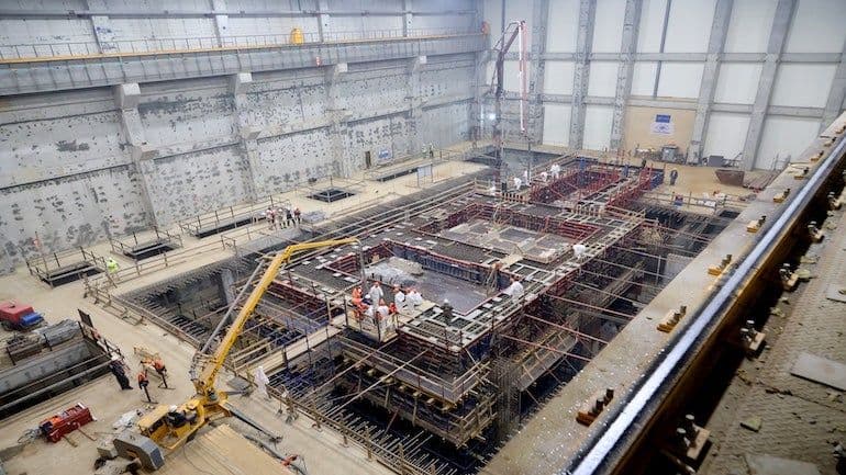 First concrete for BREST