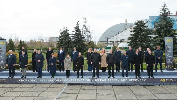 Funding pledge and tributes paid at Chernobyl anniversary