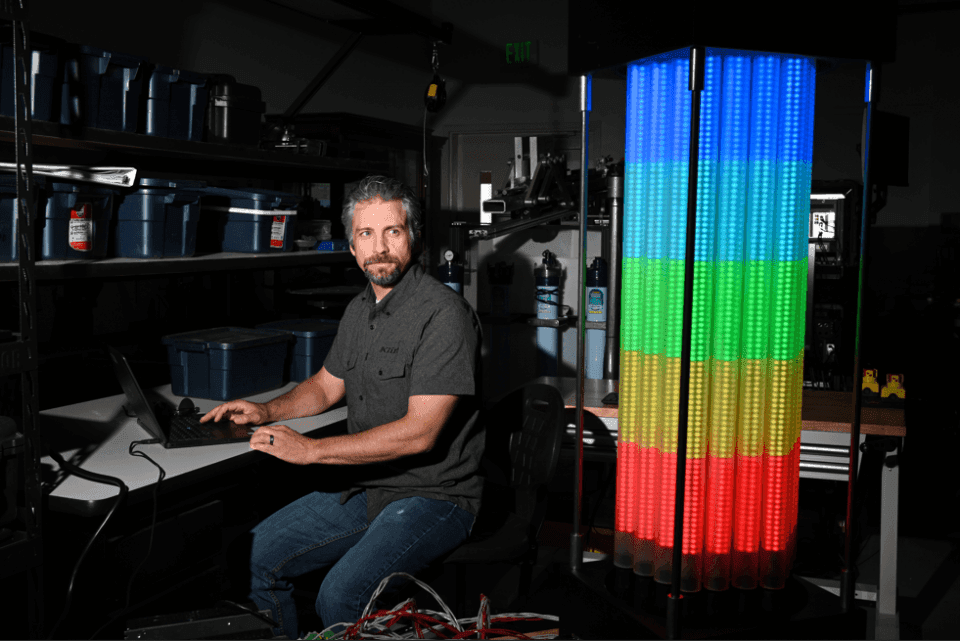 INL researchers use LEDs to shed light on next-gen reactors
