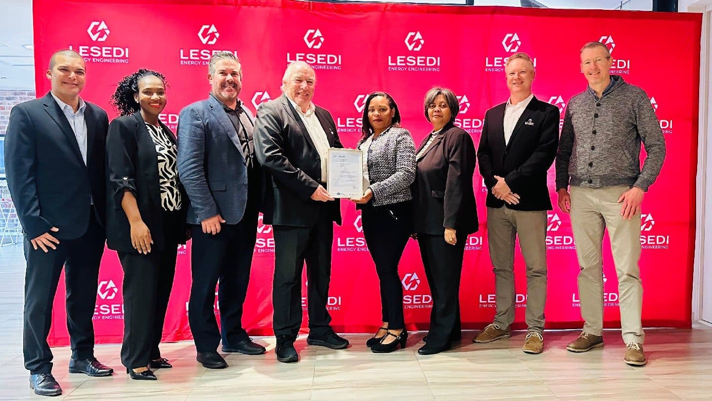 Lesedi achieves ISO 19443:2018 certification, strengthening commitment to nuclear safety