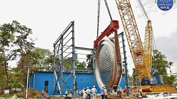 Major component milestone for Indian reactor