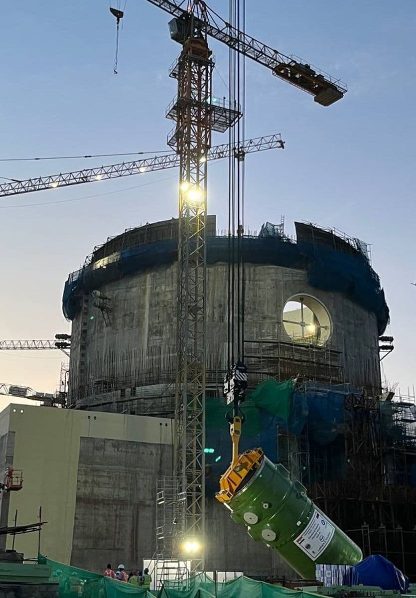 Reactor pressure vessel installed at Indian nuclear plant