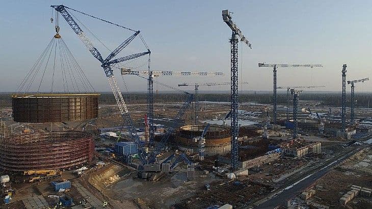 Second tier installed for Leningrad inner containment building