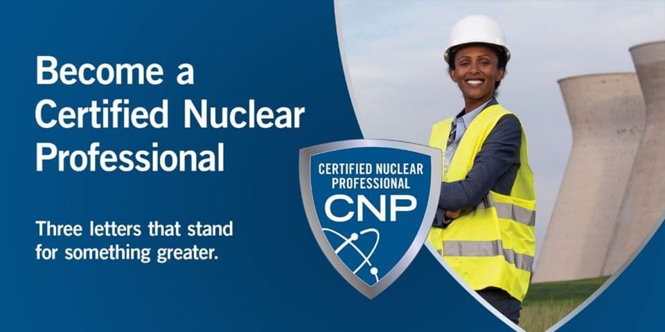 Sign up for the Certified Nuclear Professional exam