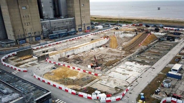 Sizewell A turbine hall demolished
