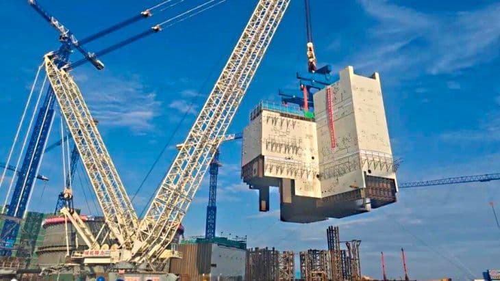 Super module in place at Lufeng unit 1