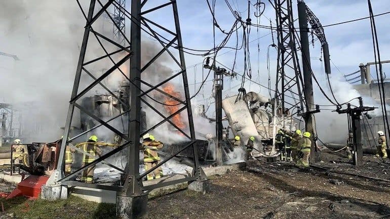 Ukrainian substations hit in latest drone strike