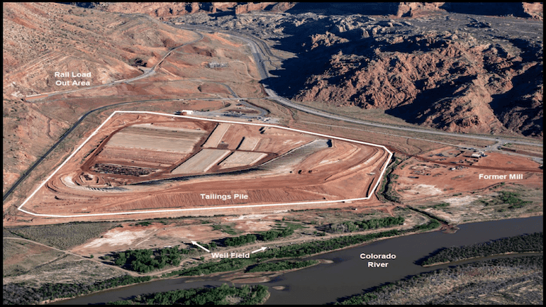 Uranium tailings removed from Moab