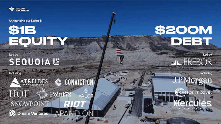 Valar raises $1bn for microreactors