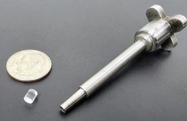 Watch as solid hydrogen is extruded to feed German stellarator